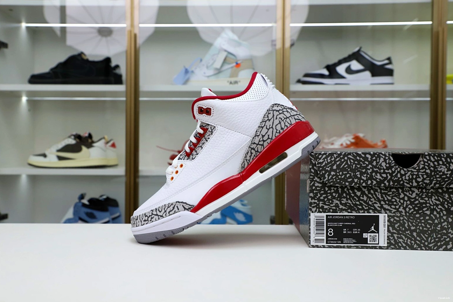Red(CT8532-126） Cardinal  Air Retro 3 Jordan 1209